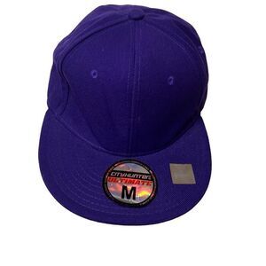 City Hunter Ultimate Hat Purple Fitted Hat Cap Size Medium